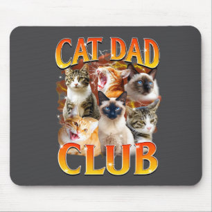 Mousepad Clube do Pai de Gato Engraçado A Vida é Melhor Com