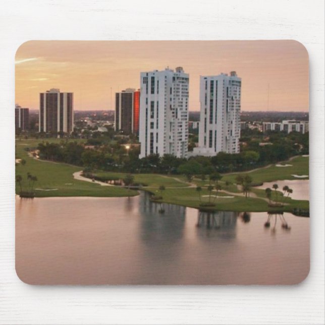 Mousepad Clube no por do sol, Aventura, Florida (Frente)