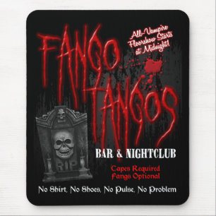Mousepad Clube nocturno do vampiro dos tangos de Fango