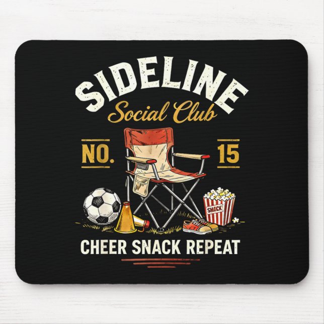 Mousepad Clube Social à Margem Lanche de Torcida Repetir Mã (Frente)