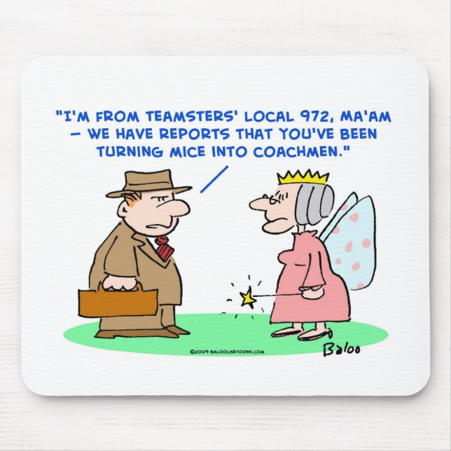 Mousepad coachmen cinderella dos ratos dos teamsters (Frente)