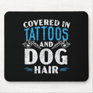 Mousepad Coberta Em Tatuagens E Tatuagem No Cabelo Do Cão P