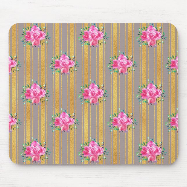 Mousepad Coberturas de Saída Floral Presente de Nova Casa (Frente)