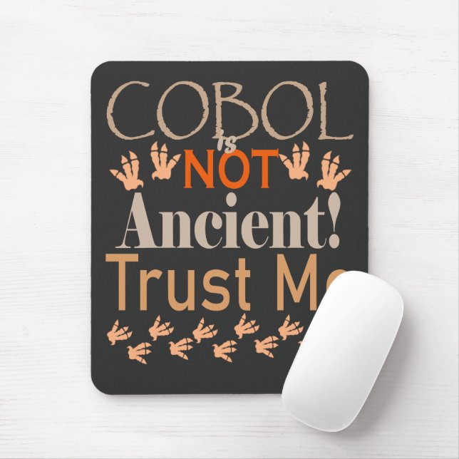 Mousepad COBOL Não é Antigo – Código Legado, Poder Moderno (Com mouse)