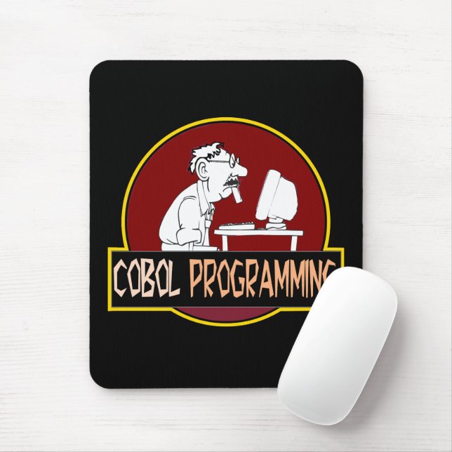 Mousepad COBOL Programmer - Old-School Coding Legend  (Com mouse)