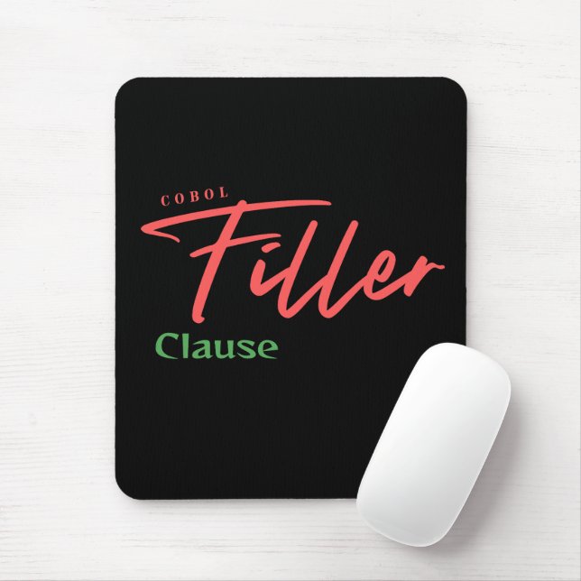Mousepad Cobol Programming Filler Clause (Com mouse)