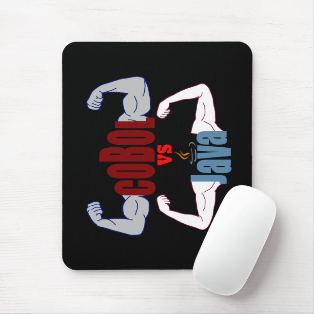Mousepad Cobol vs Java Programming Languages Showdown  (Com mouse)