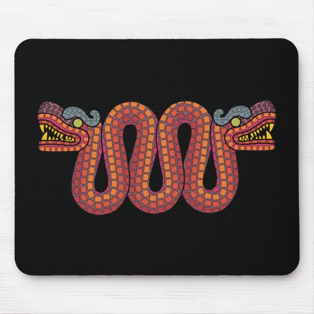 Mousepad Cobra de duas cabeças asteca (Frente)