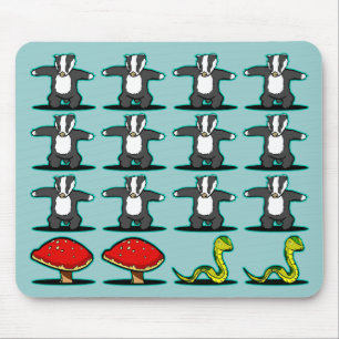 Mousepad Cobra do cogumelo do texugo
