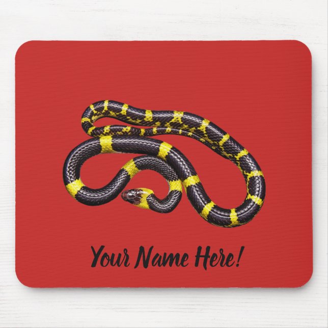 Mousepad Cobra preto e amarelo (Frente)