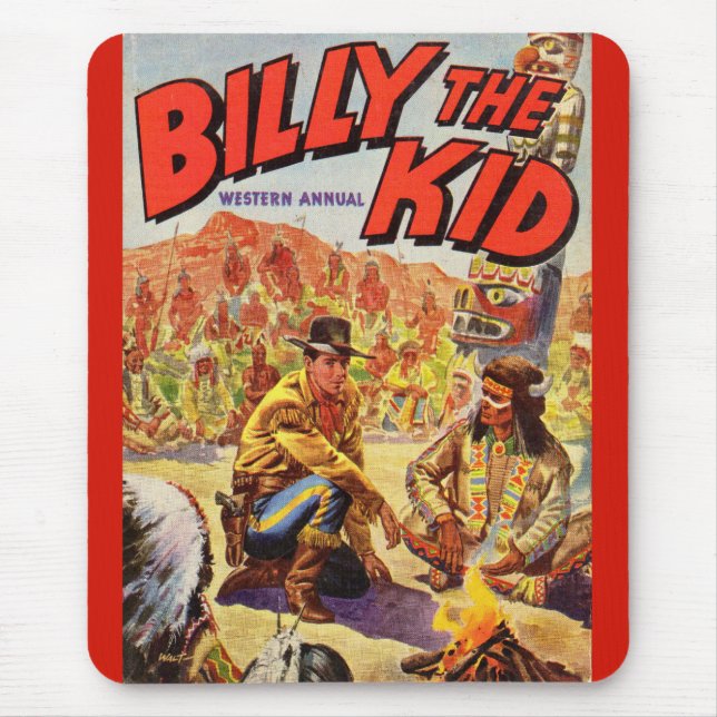 Mousepad cobrir Anual de 1955 Billy the Kid Western (Frente)