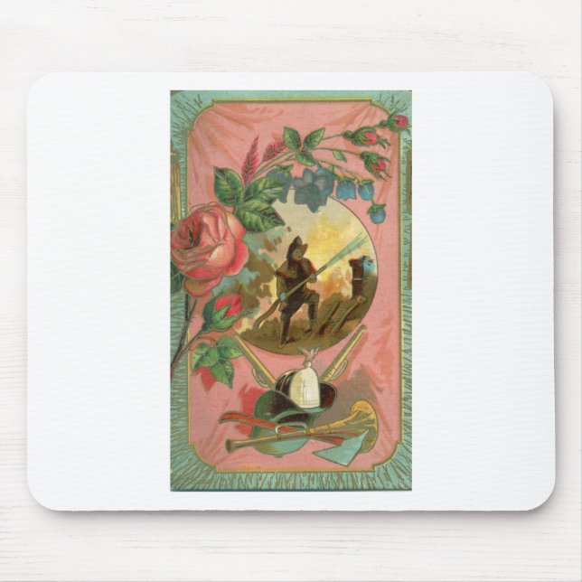 Mousepad Cobrir Bombeiro Vintage de 1880 (Frente)