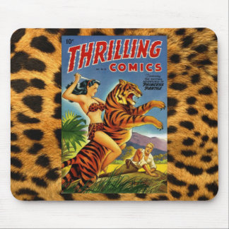 Mousepad Cobrir cómico da selva do vintage