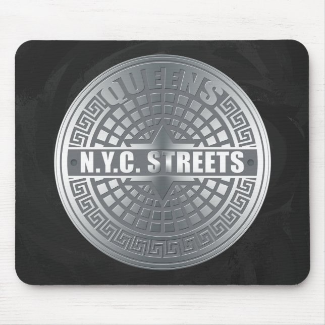 Mousepad Cobrir da Manhole Queens (Frente)
