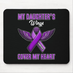 Mousepad Cobrir das Asas da Minha Filha O meu coração acaba