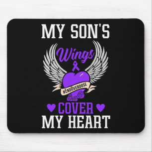 Mousepad Cobrir das Asas do Meu Filho Meu Coração - Consciê