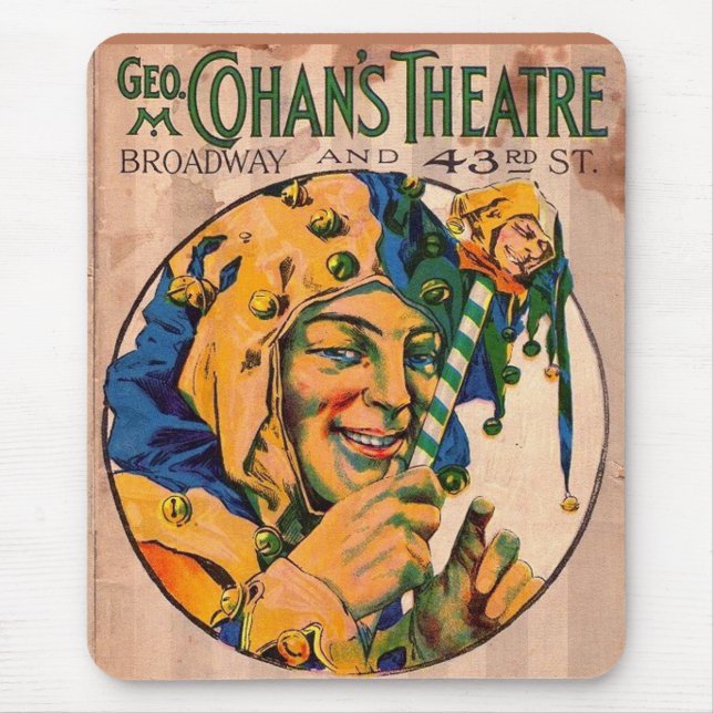 Mousepad cobrir do playbill do Teatro do 1920 Cohan (Frente)