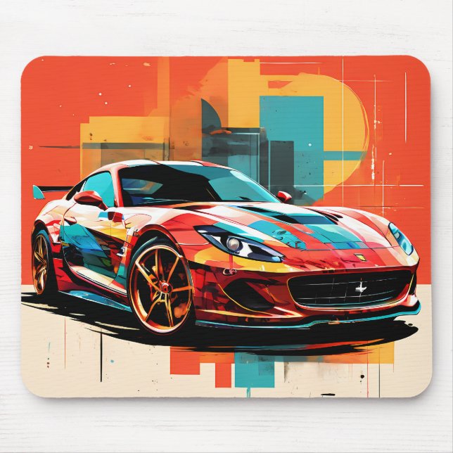 Mousepad coche deportivo #6 (Frente)