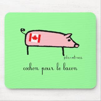 Mousepad Cochon de Canuck
