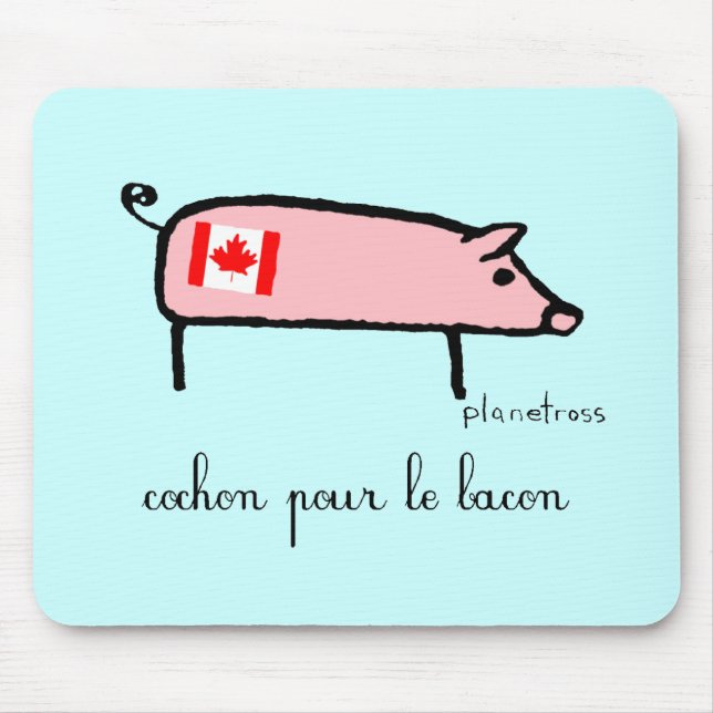 Mousepad Cochon de Canuck (Frente)