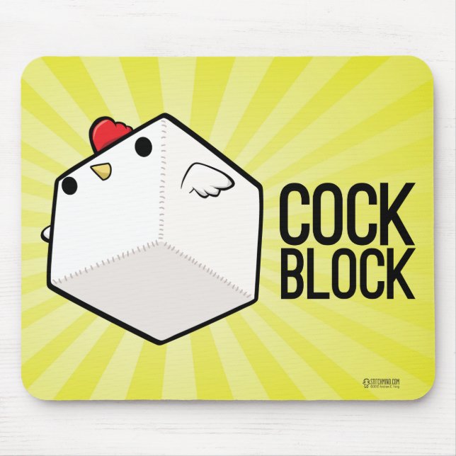 Mousepad Cockblock Mouspad (Frente)
