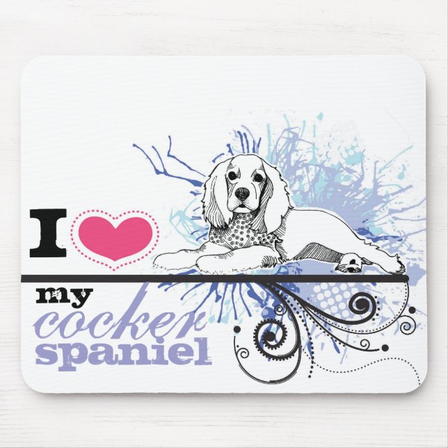Mousepad Cocker spaniel (Frente)