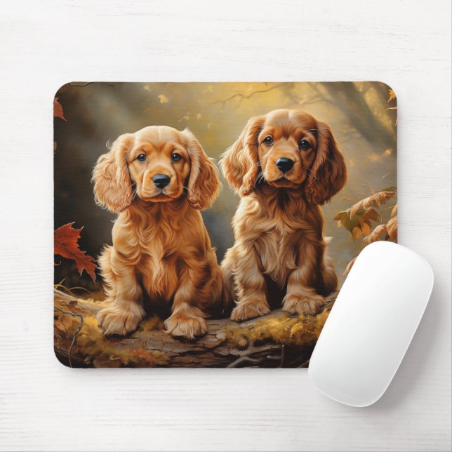 Mousepad Cocker Spaniel americano (Com mouse)