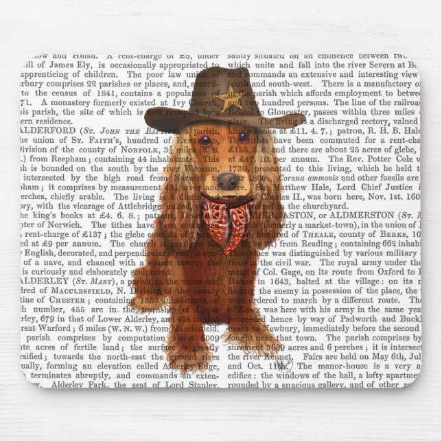 Mousepad Cocker Spaniel Cowboy 2 (Frente)