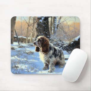 Mousepad Cocker Spaniel Deixe Nevar Natal