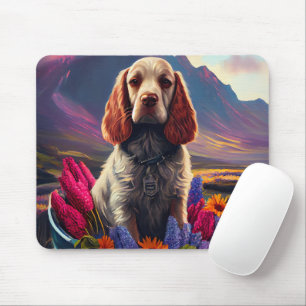 Mousepad Cocker Spaniel em um remo: Uma aventura cêntrica
