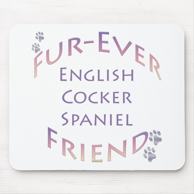 Mousepad Cocker Spaniel Fuere Inglês (Frente)
