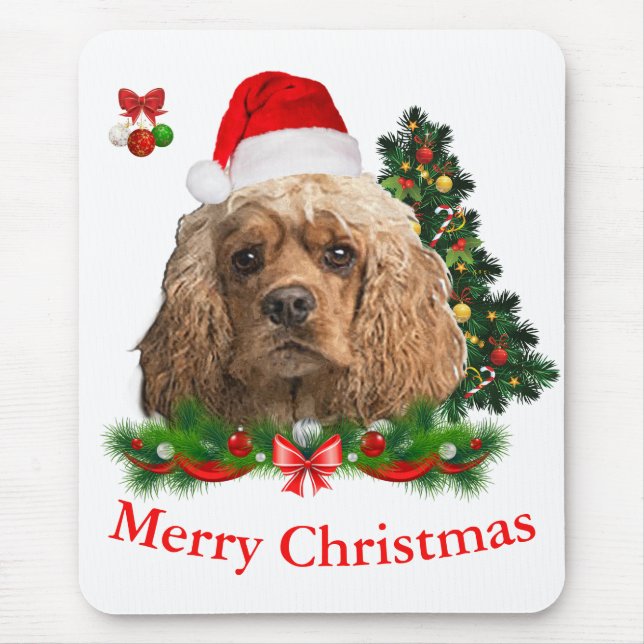 Mousepad Cocker spaniel Natal (Frente)