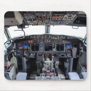 Mousepad Cockpit de jato comercial