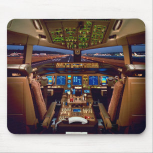 Mousepad Cockpit de jato comercial