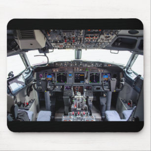 Mousepad Cockpit de jato comercial