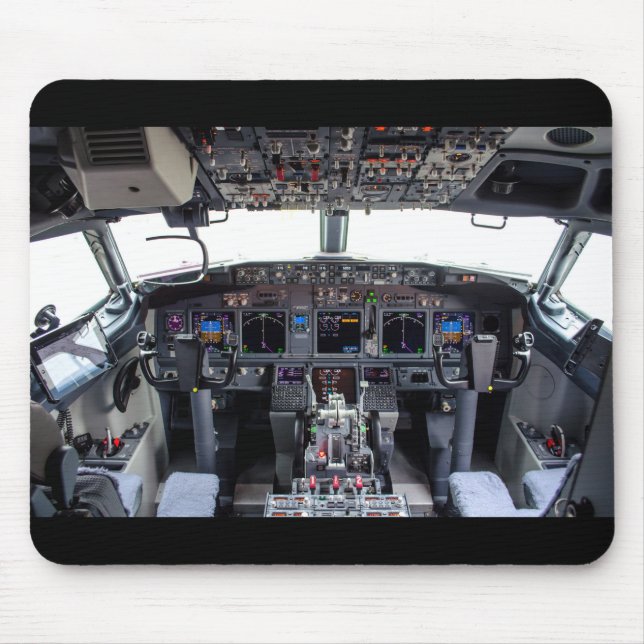 Mousepad Cockpit de jato comercial (Frente)