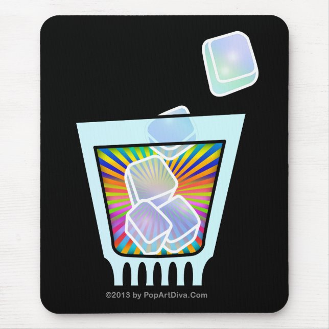 MOUSEPAD COCKTAIL - VELHO FASHIONA - VIDRO DE ROCHAS (Frente)
