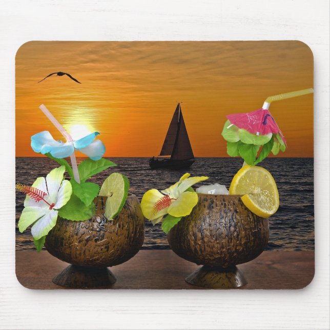 Mousepad Cocktails de Hora Feliz (Frente)