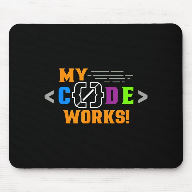 Mousepad Code works funny programmer coding softwareCode wo (Frente)