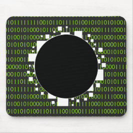 Mousepad Código Binário Portal Digital Verde Branco 1 s 0 A