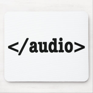 Mousepad Código HTML5 de Fim de Áudio