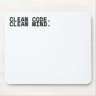 Mousepad Código Limpo Mente Limpa Mouse Técnico Minimalista