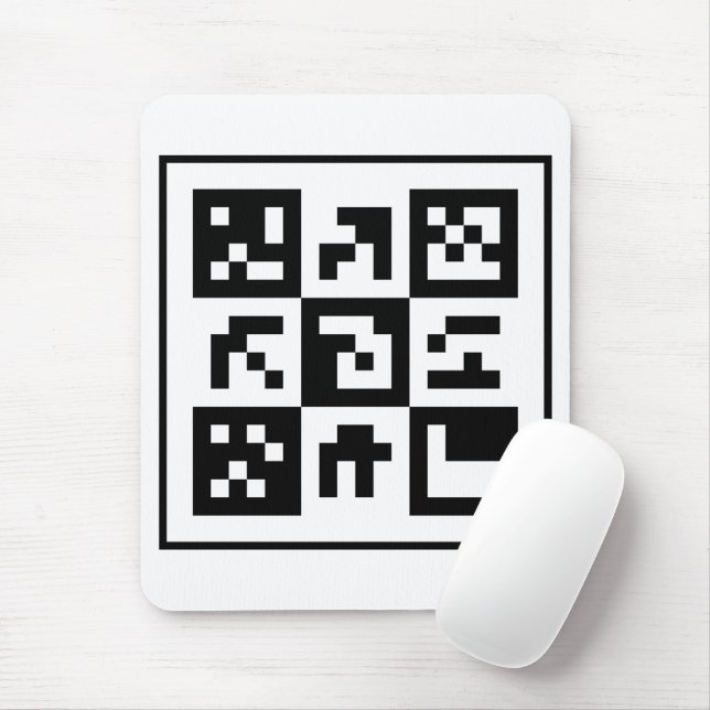 Mousepad código qr (Com mouse)