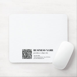 Mousepad Código QR comercial & Texto retrô-moderno editável