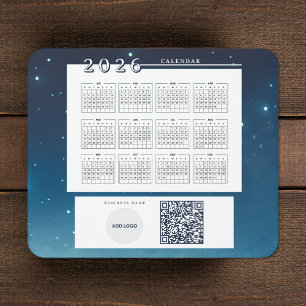 Mousepad Código QR de adição de logotipo para o calendário 