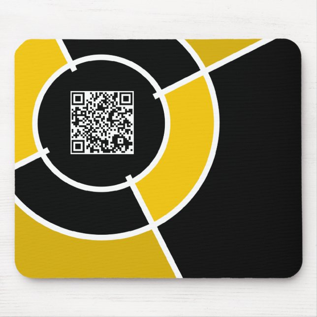 Mousepad código QR dos olhais laranja (Frente)