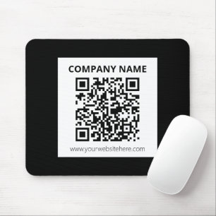 Mousepad Código QR editável e Design personalizável simples