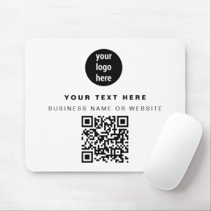 Mousepad Código QR Logotipo comercial Moderno e minimalista