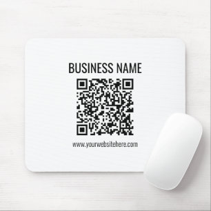 Mousepad Código QR & Nome da Empresa personalizáveis