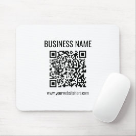 Mousepad Código QR personalizável e nome comercial